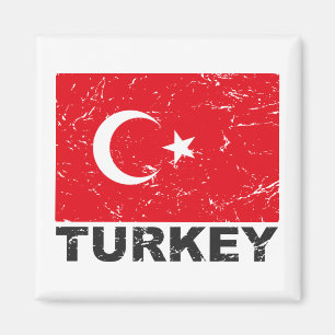 Türkei-Vintage-Flagge Magnet