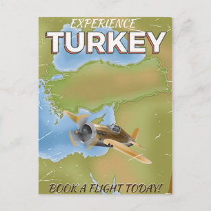 Türkei Vintage-Reiseposter Postkarte