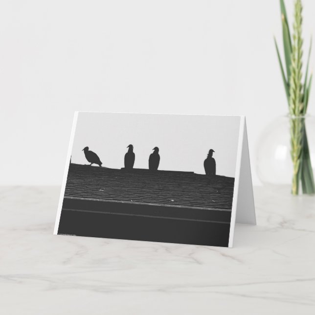 Türkei Vulture Silhouette, Karte (Vorderseite)