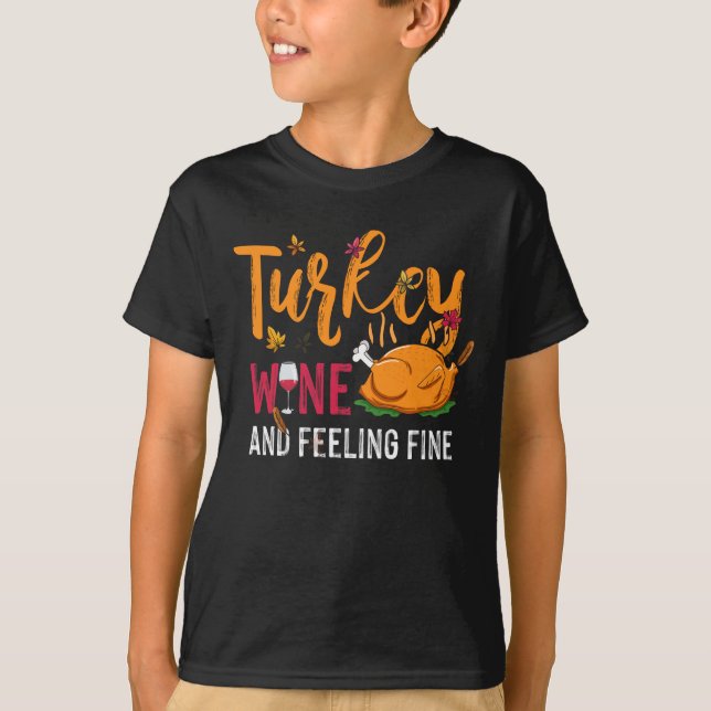 Türkei Wein & Gefühl Funny Funny Erntedank T-Shirt (Vorderseite)