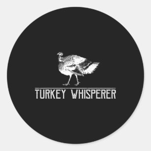 Türkei Whisperer-Putenjagd-Truthühner Jagdsee Runder Aufkleber