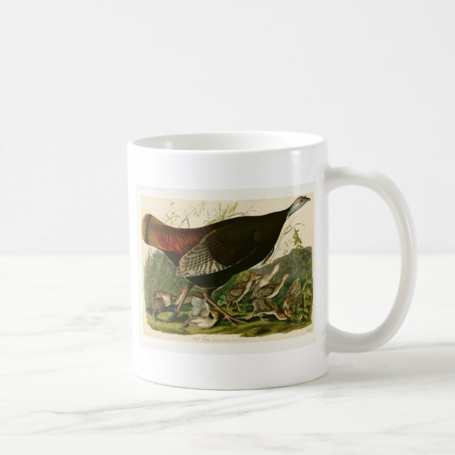 Türkei Wild Audubon Bird Painting Kaffeetasse (Rechts)