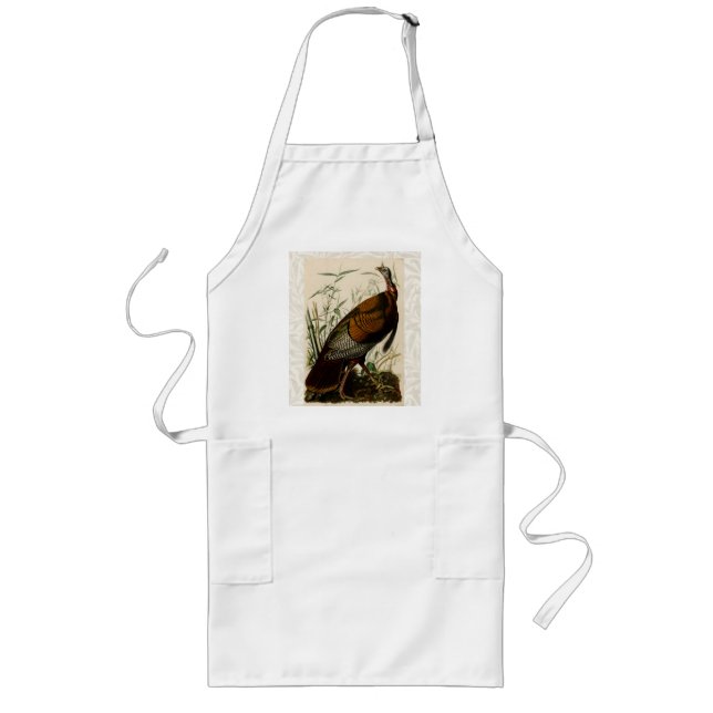 Türkei Wild Audubon Bird Painting Lange Schürze (Vorne)