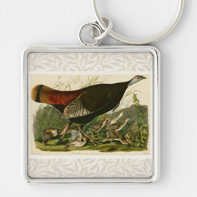 Türkei Wild Audubon Bird Painting Schlüsselanhänger (Vorne)