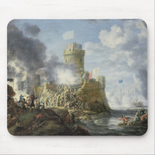 Türken, die einen Seehafen, 1641 stürmen Mousepad
