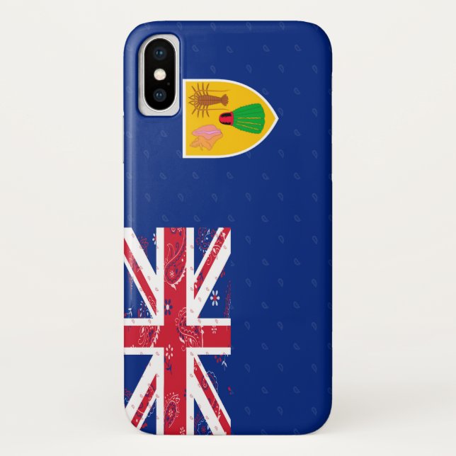 Türken u. Caicos-Flaggen-Telefon-Kasten Case-Mate iPhone Hülle (Rückseite)