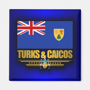 Türken u. Caicos-Stolz Magnet