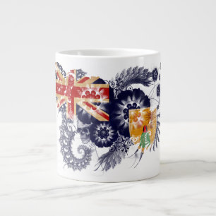 Türken und Caicos-Flagge Jumbo-Tasse