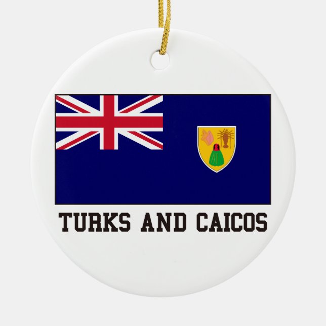 Türken und Caicos Keramik Ornament (Vorne)