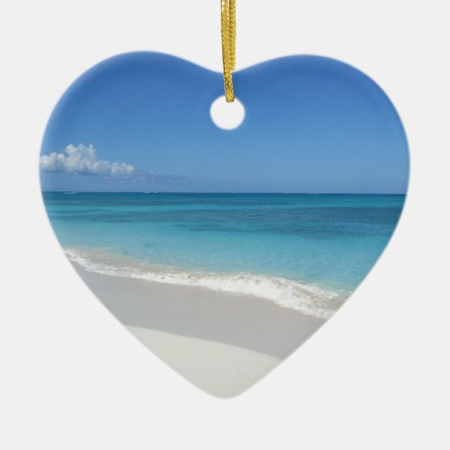 Türken und Caicostraumstrand Keramik Ornament (Vorne)