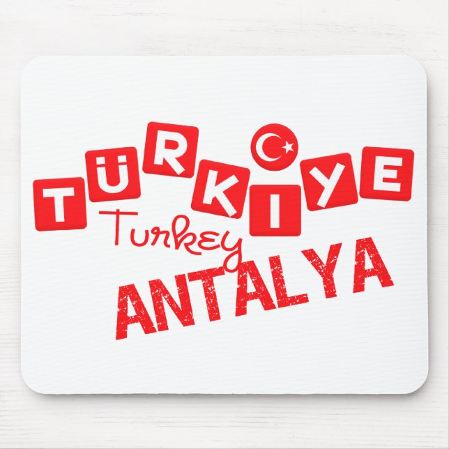 TÜRKEY ANTALYA mousepad - anpassen (Vorne)