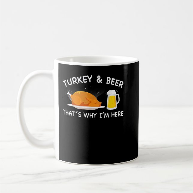 Turkey Beer, Funny Thanksgiving Turkey Day Gift fo Kaffeetasse (Links)