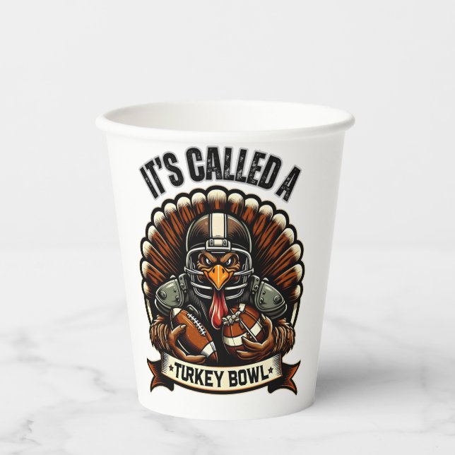 Turkey Bowl Football - It's Called A Turkey Bowl Pappbecher (Vorderseite)