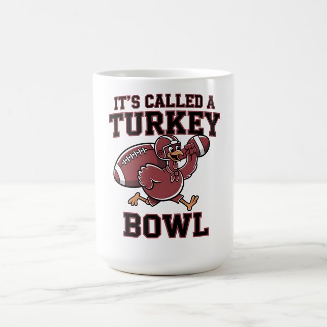TURKEY BOWL FOOTBALL THANKSGIVING TEE KAFFEETASSE (Mittel)
