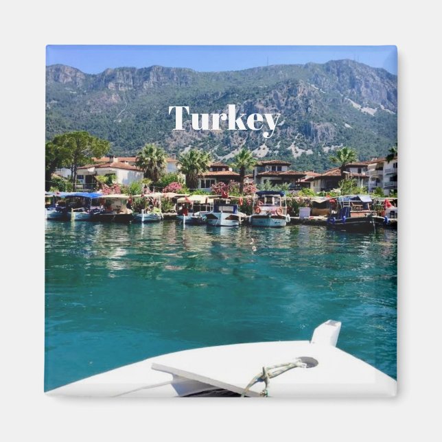 Turkey coastal town magnet (Vorne)