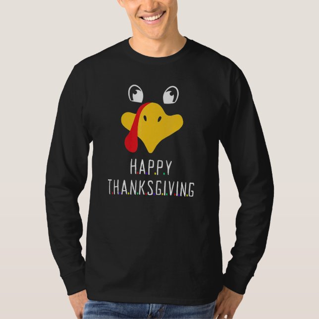 Turkey Day Happy Friends Thanksgiving Costume T-Shirt (Vorderseite)