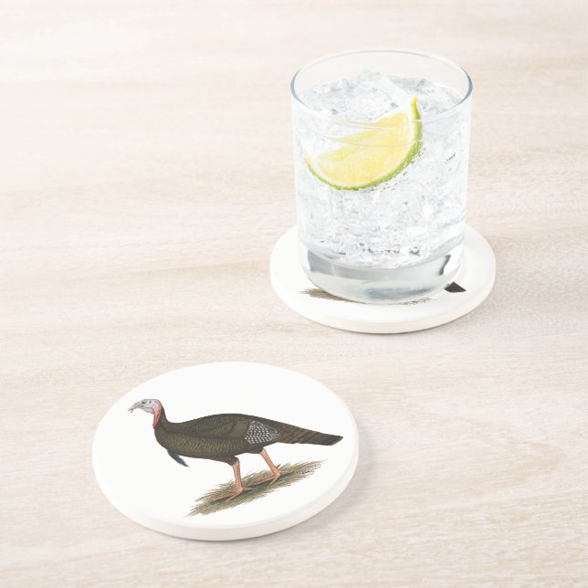 Turkey: Eastern Wild Tom Getränkeuntersetzer (Seite)