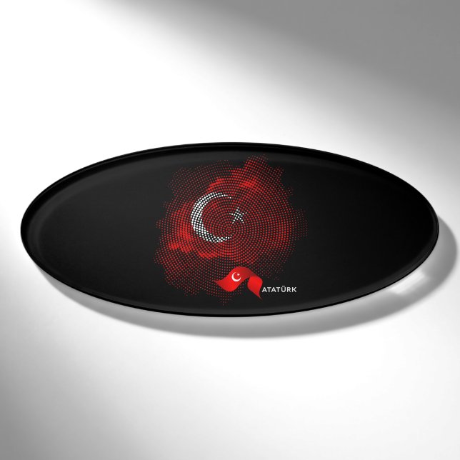 Turkey flag namenschild (Vorderseite)