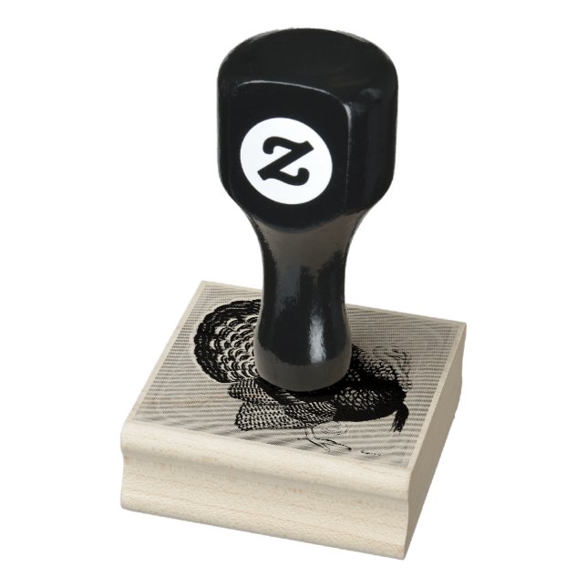 Turkey Floral Bronze Tom Gummistempel (Stempel)