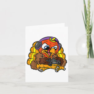 Turkey Gamer Funny Erntedank Coole Videospiele G Karte