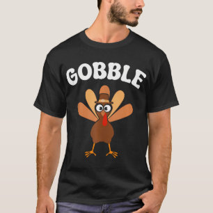 Turkey Gobble Gobble Fall Spaß Erntedank T-Shirt