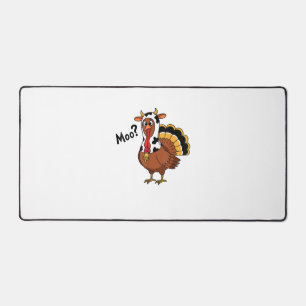 Turkey Moo Cow Funny Erntedank Performance Spri Schreibtischunterlage