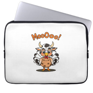 Turkey Moo Cow Kostüm Niedlicher Erntedank Funny T Laptopschutzhülle