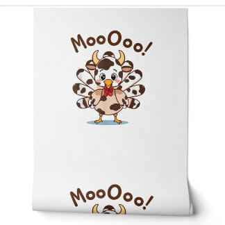 Turkey Moo Cow Kostüm Niedlicher Erntedank Funny T Tapete