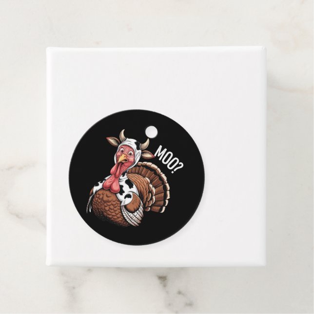Turkey Moo Funny Erntedank Geschenkanhänger (Beispiel)