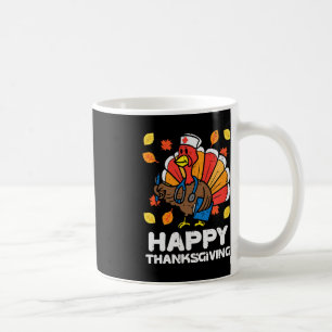 Turkey Nurse Happy Thanksgiving Scrub ICU ER RN Kaffeetasse