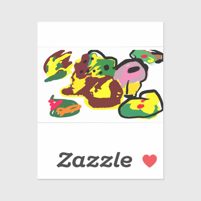 Turkey paint  aufkleber (Blatt)