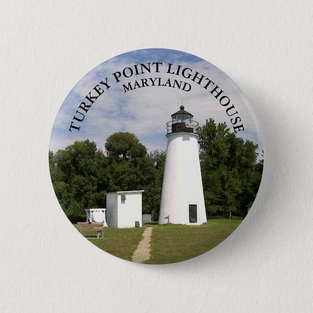 Turkey Point Lighthouse, Maryland Button Button (Vorderseite)