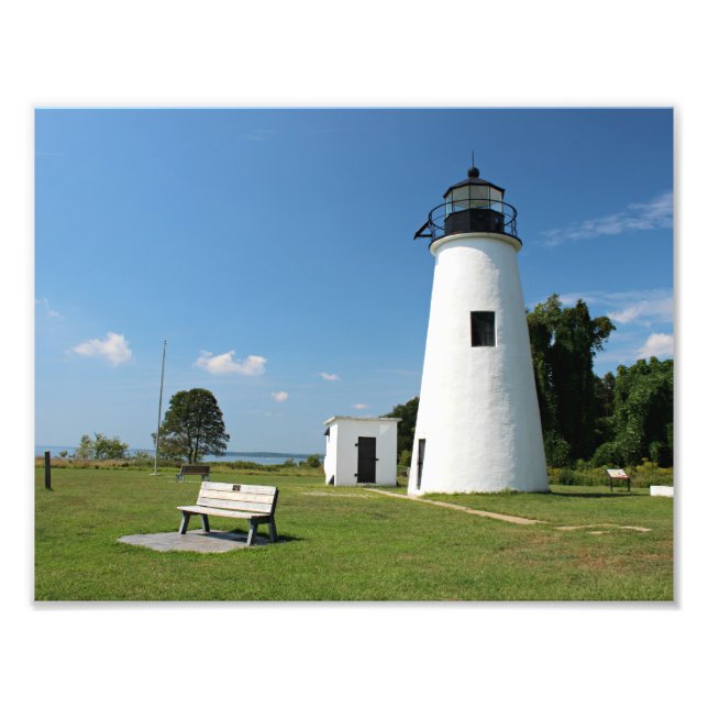 Turkey Point Lighthouse, Maryland Foto Print (Vorne)