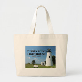 Turkey Point Lighthouse, Maryland Jumbo Tote Bag Jumbo Stoffbeutel