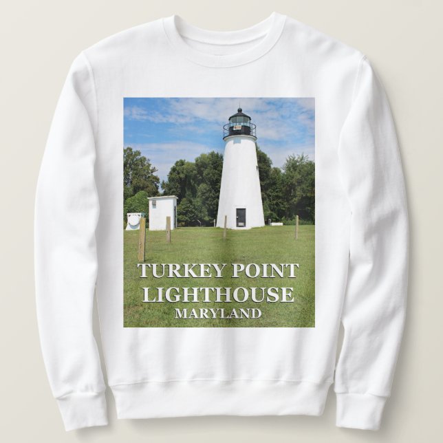 Turkey Point Lighthouse, Maryland Sweatshirt (Design vorne)
