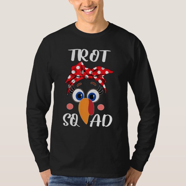 Turkey Trot Squad  Thanksgiving Running Costume T-Shirt (Vorderseite)