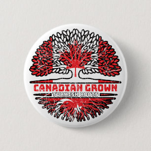 Turkey Turkish Canadian Canada Button
