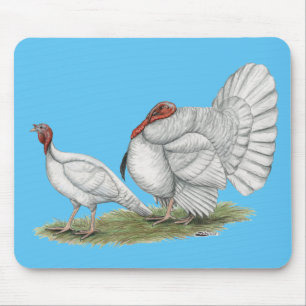 Turkeys White Holland Mousepad