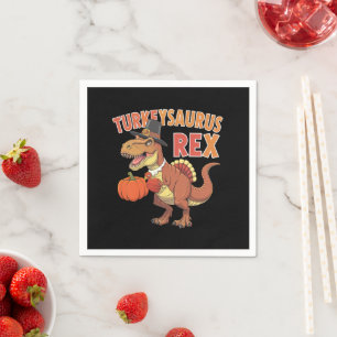Turkeysaurus Rex Dab Turkey Dino Kleinkind Boys Serviette