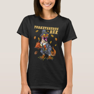Turkeysaurus Rex Dab Turkey Dino Kleinkind Boys T-Shirt