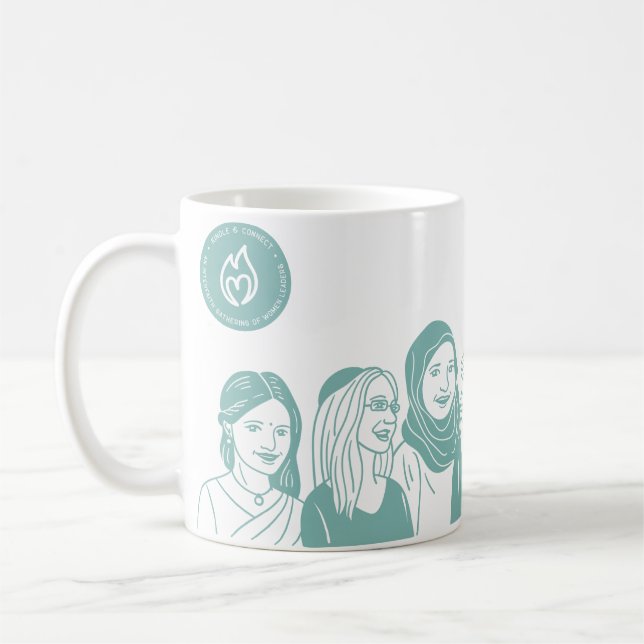 Türkis 11oz Tasse (Links)