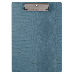 Türkis Alligator Textur Print Klemmbrett
