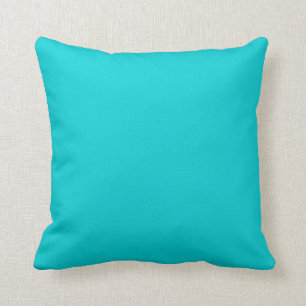 Türkis Aqua Blue Solid Trend Farbe Hintergrund Kissen