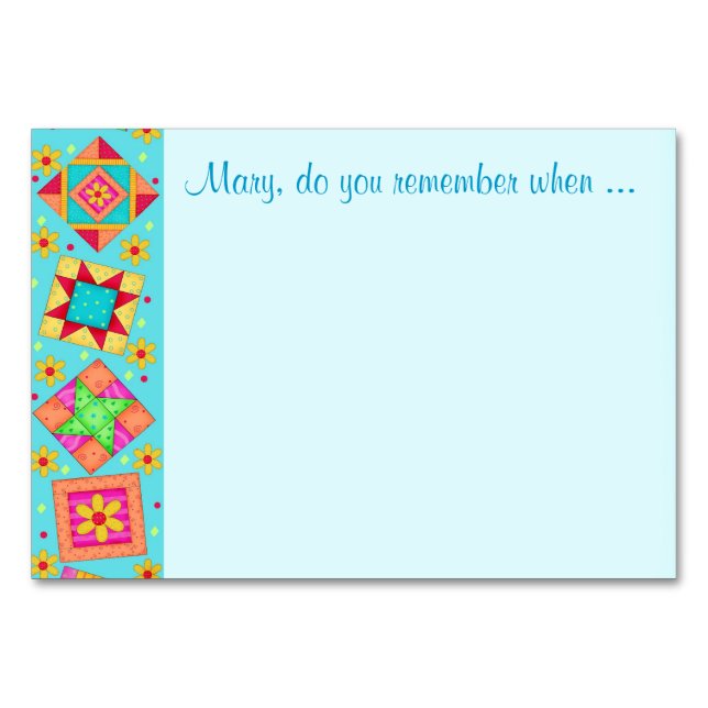 Türkis Aqua Blue UAWG Custom Tischnummer (Vorderseite)