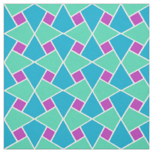 Türkis, Aqua, lila islamisches geometrisches Stoff