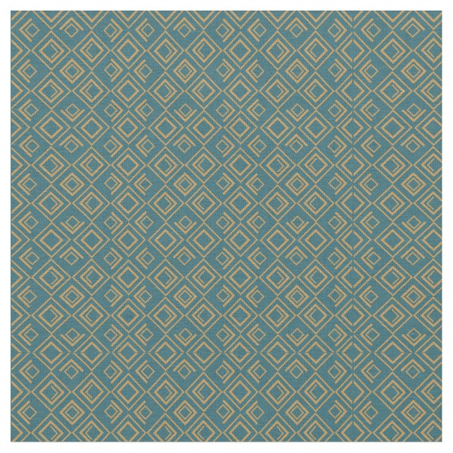 Türkis Art Déco Stoff (Nahaufnahme)
