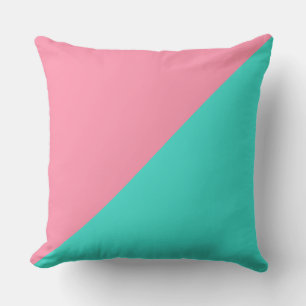 Türkis & Baker-Miller rosa Farbe Kissen