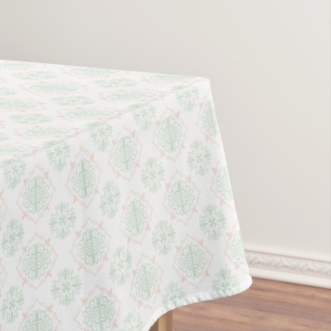 Türkis Barock Royal Damask Tischdecke (Beispiel)