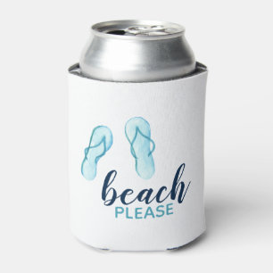 Türkis Beach Bitte Umdreh Personalisierten Umdreh Dosenkühler