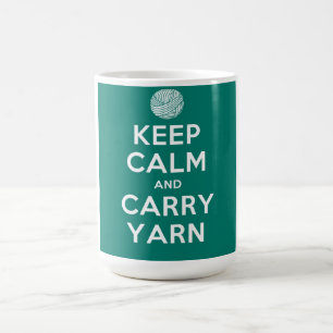 Türkis behalten ruhig und tragen Garn Kaffeetasse
